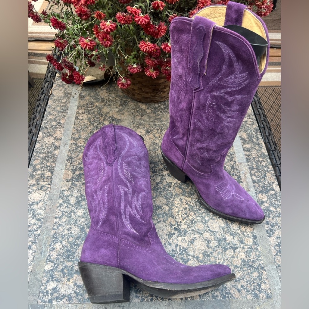 Idyllwind Purple Suede Heeled Boots